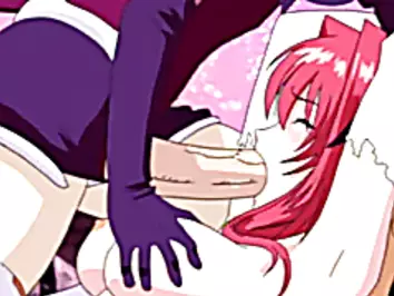 Cute hentai shemale deep jerked and fucked