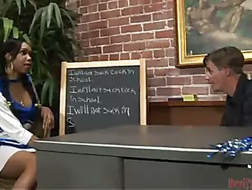 Stunning ebony shemale VS a lucky guy part 2