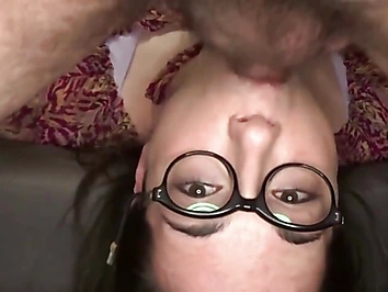 Nerdy ts fucked in mouth and ass balls deep