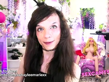 Sissy Femboy in Lingerie Toys Ass and Jerks Massive Johnson Online