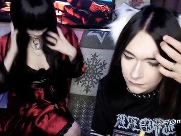 Horny Babe’s Foot Worship & Ass Licking for T-girl Beauty