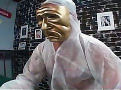 big tit shemale sucking dudes wearing masks 3