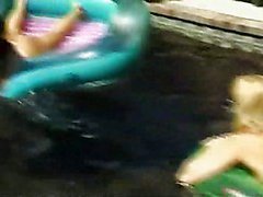 hot shemale pool sex party part 1