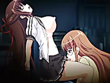 Busty shemale anime coed gets sucked her cock